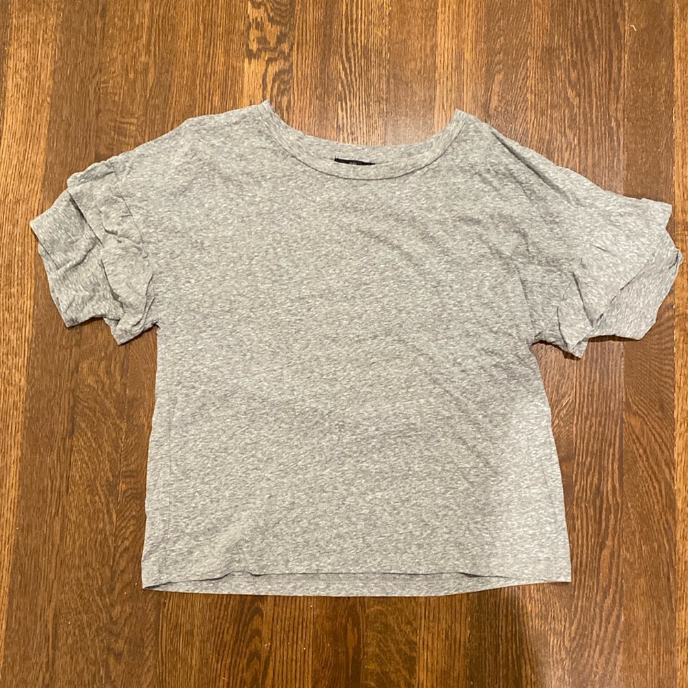 J.Crew Tee with Ruffle Sleeves